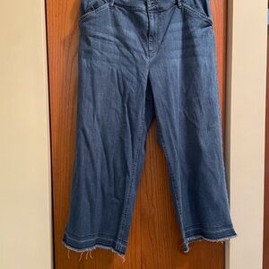 J. Jill Dark Blue Cropped Jeans